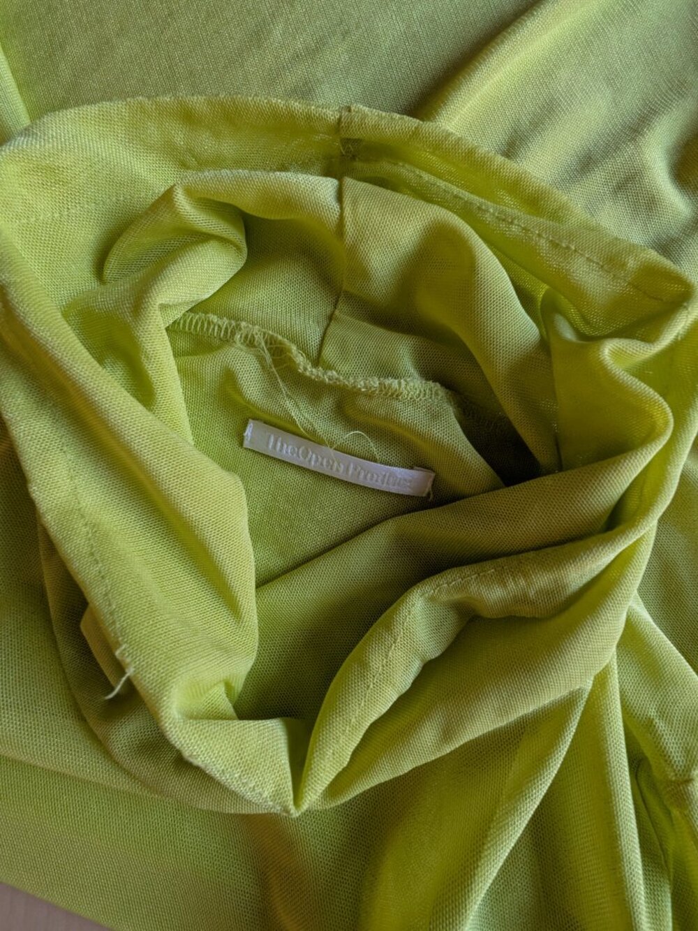 Open YY Green Drawstring Turtleneck - Picture 3 of 7